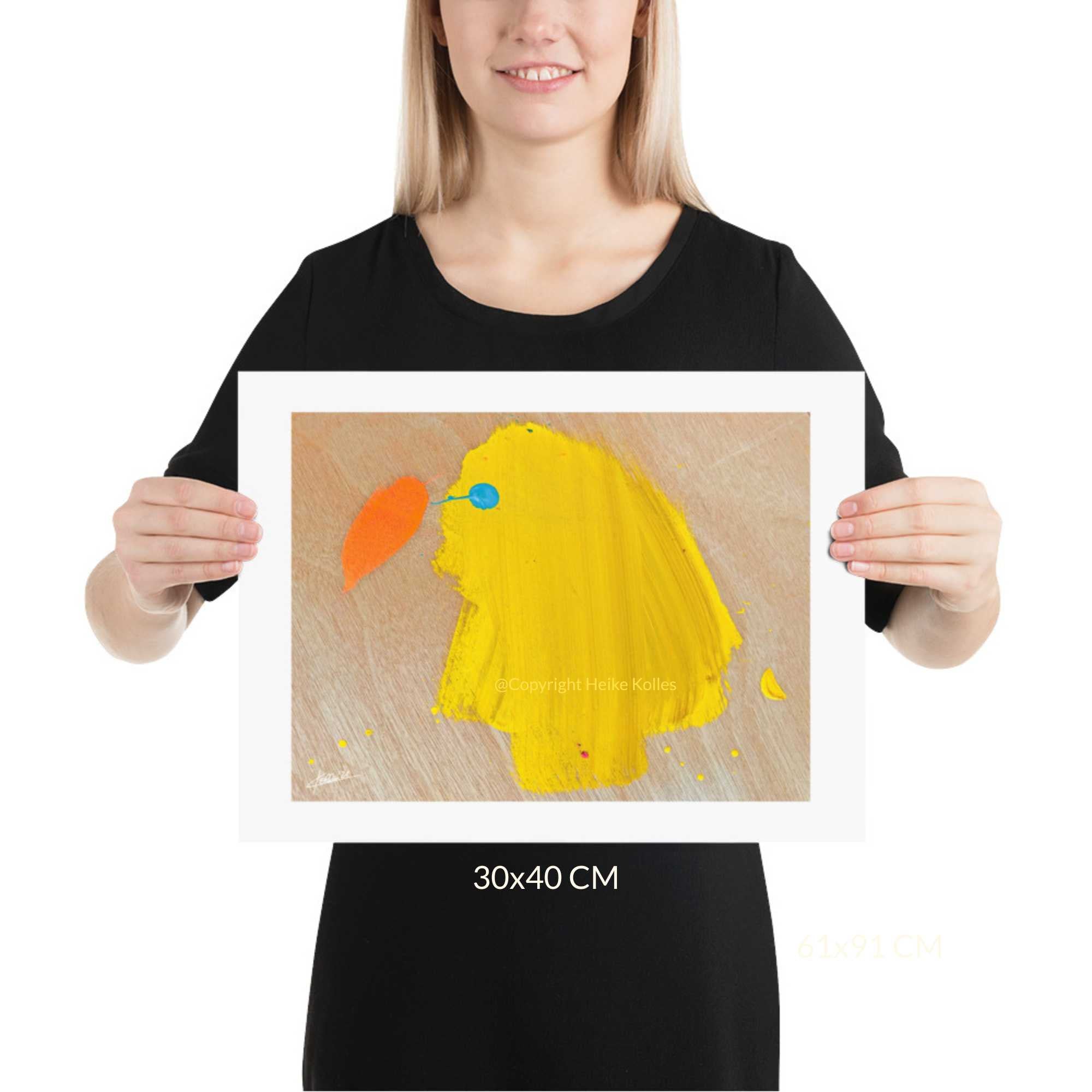 ART PRINT | YELLOW PARADISE BIRD