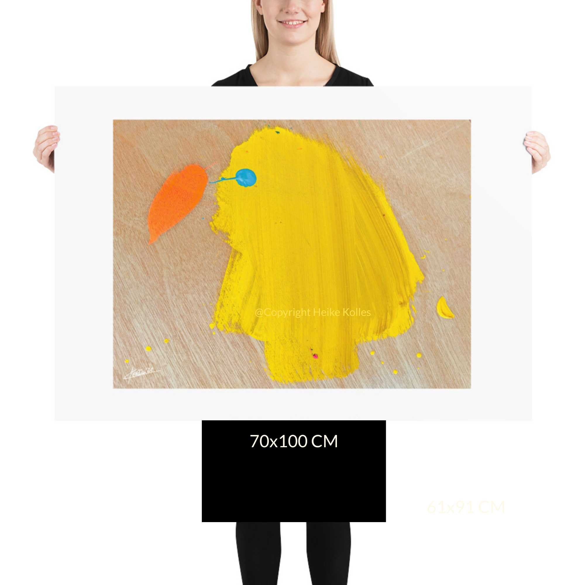 ART PRINT | YELLOW PARADISE BIRD