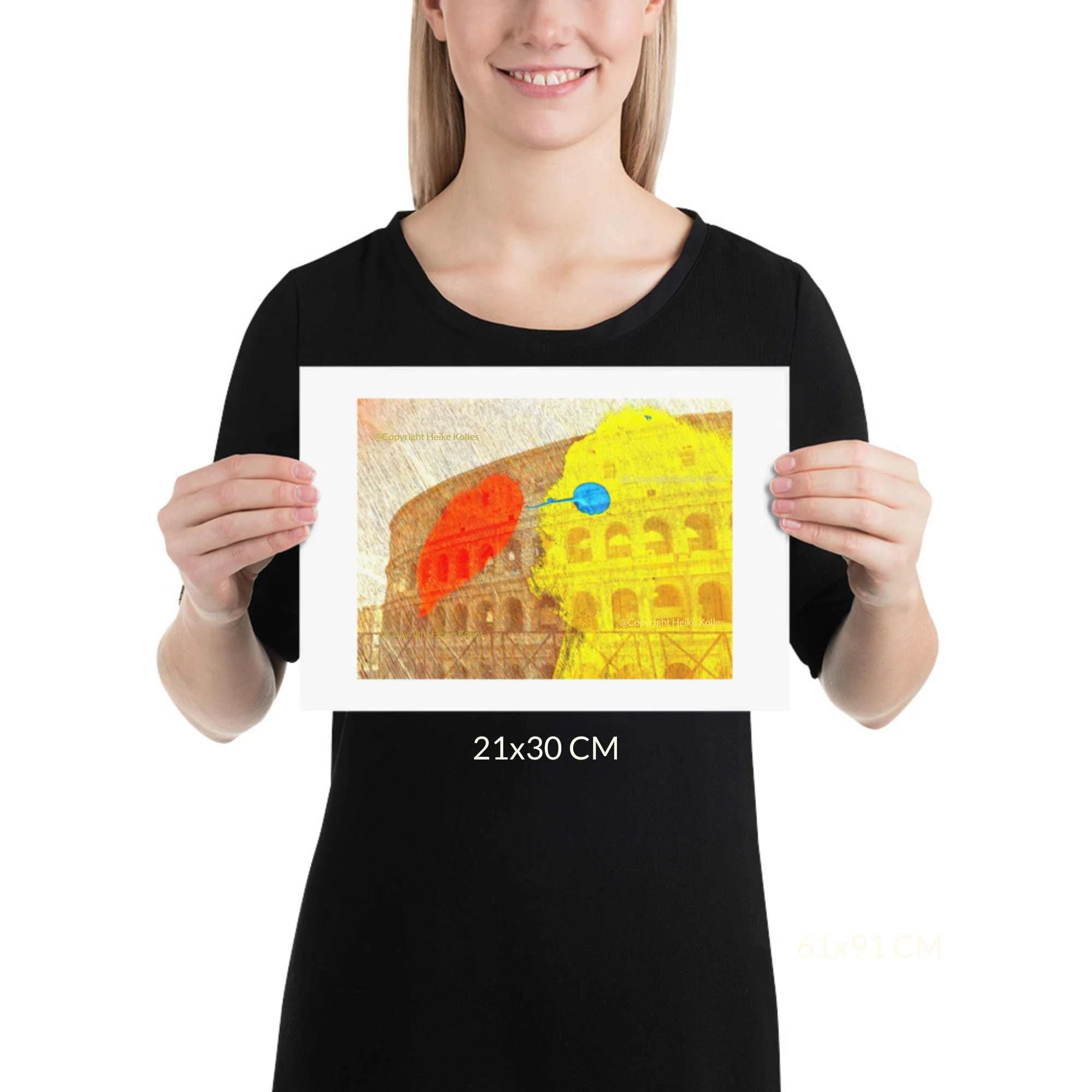 ART PRINT | THE YELLOW PARADISE BIRD - Colosseum Dreaming