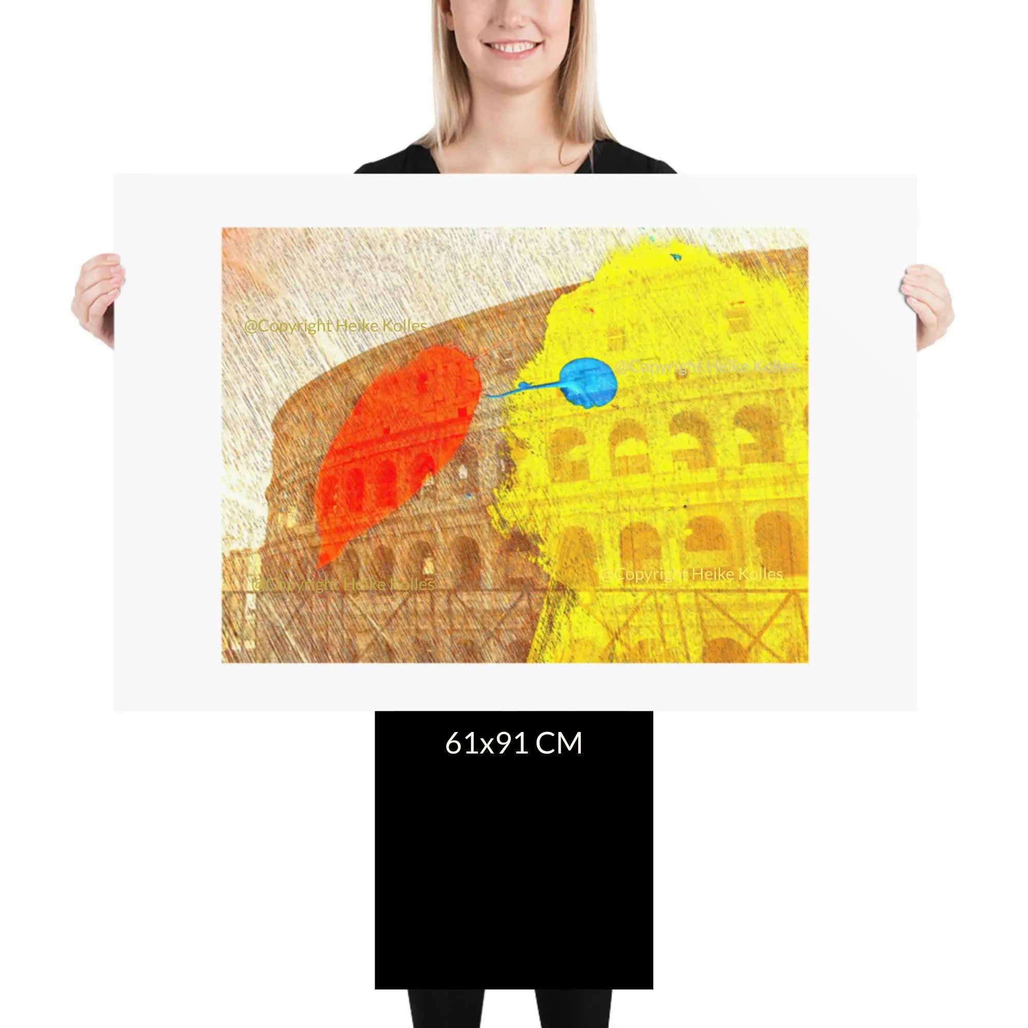 ART PRINT | THE YELLOW PARADISE BIRD - Colosseum Dreaming
