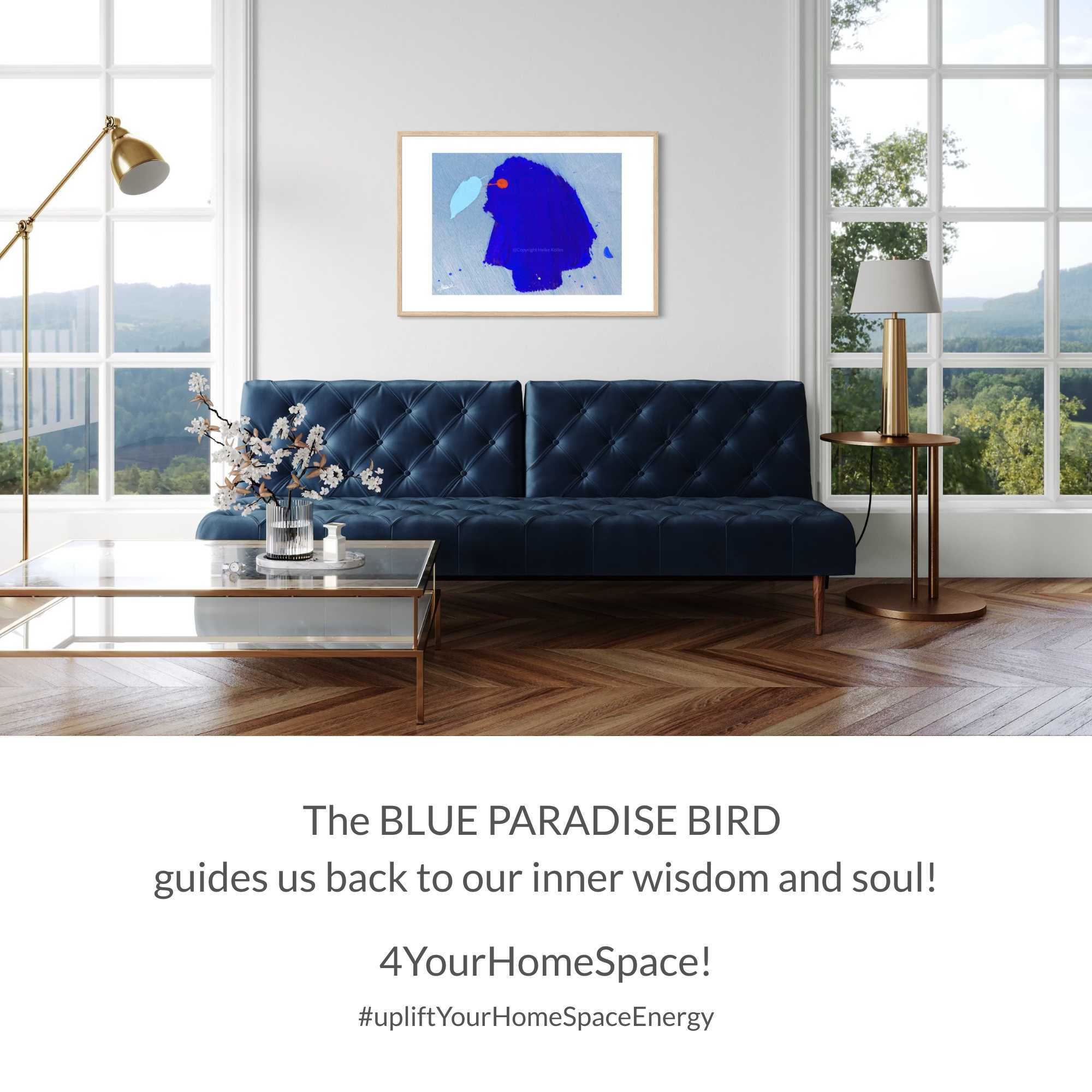 ART PRINT | BLUE PARADISE BIRD