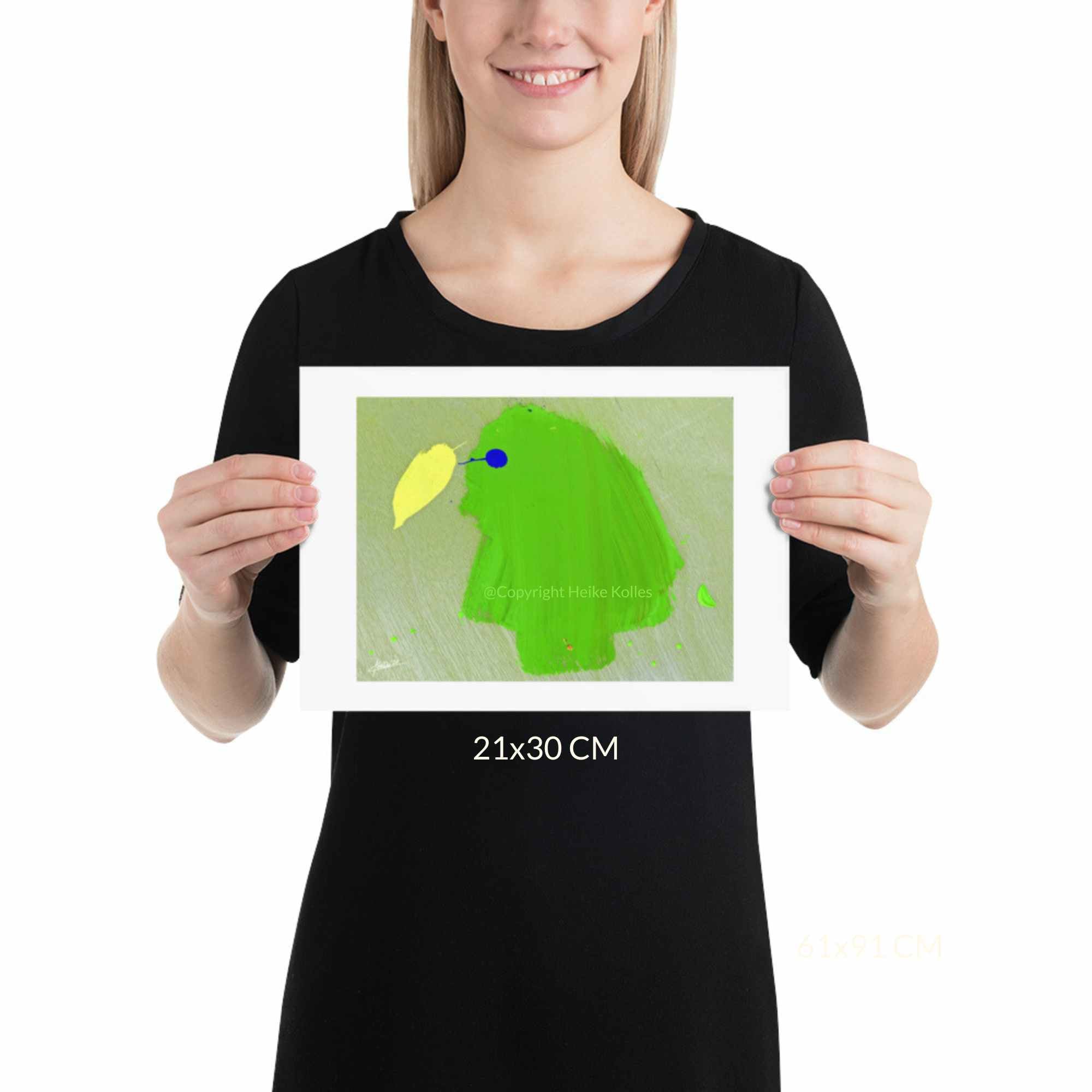 ART PRINT | GREEN PARADISE BIRD