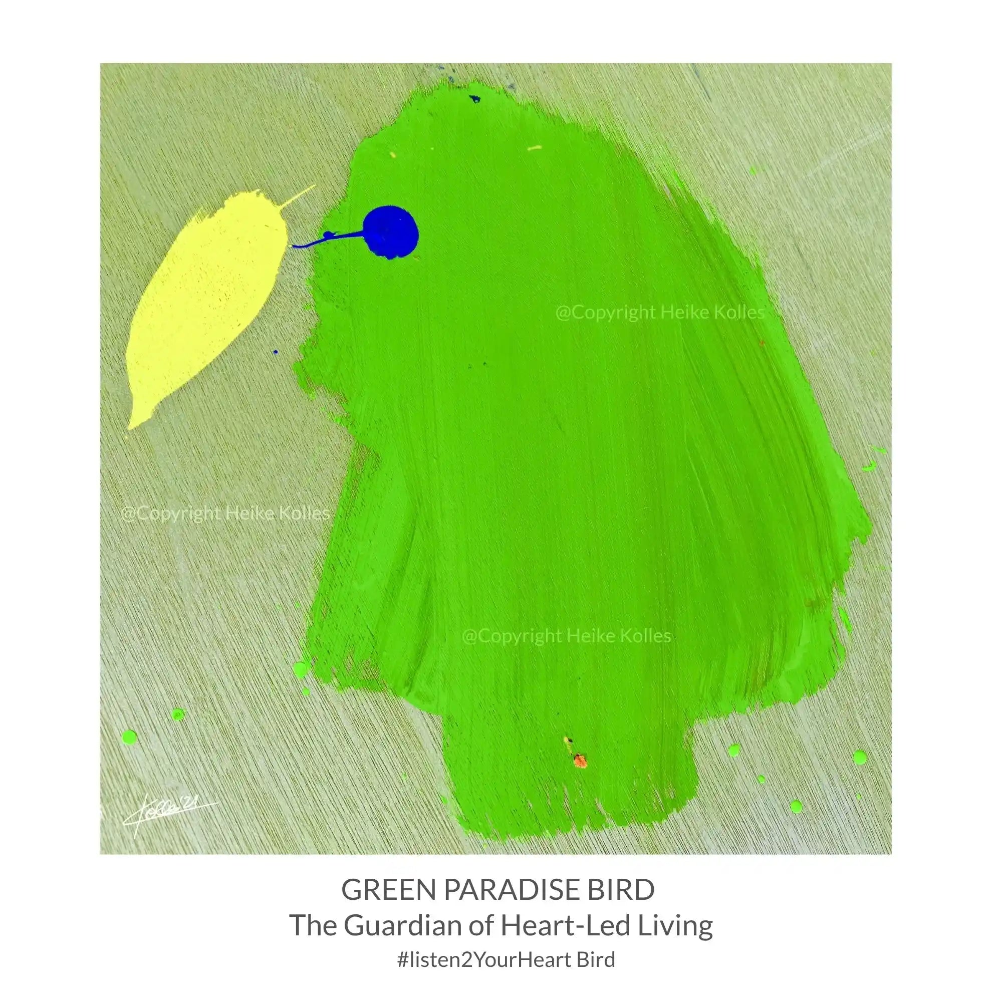 Pocket Art™ – Art2Go | GREEN PARADISE BIRD