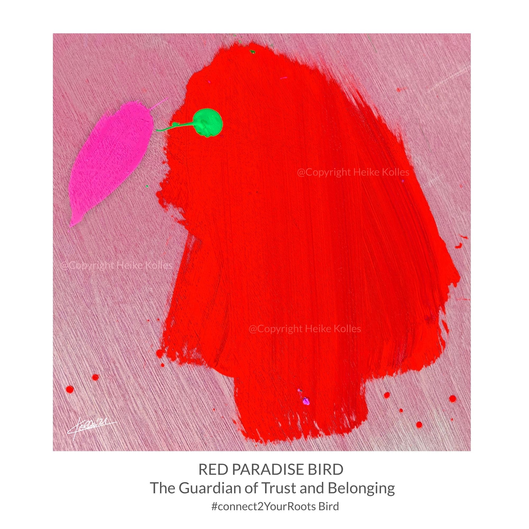 Pocket Art™ – Art2Go | RED PARADISE BIRD