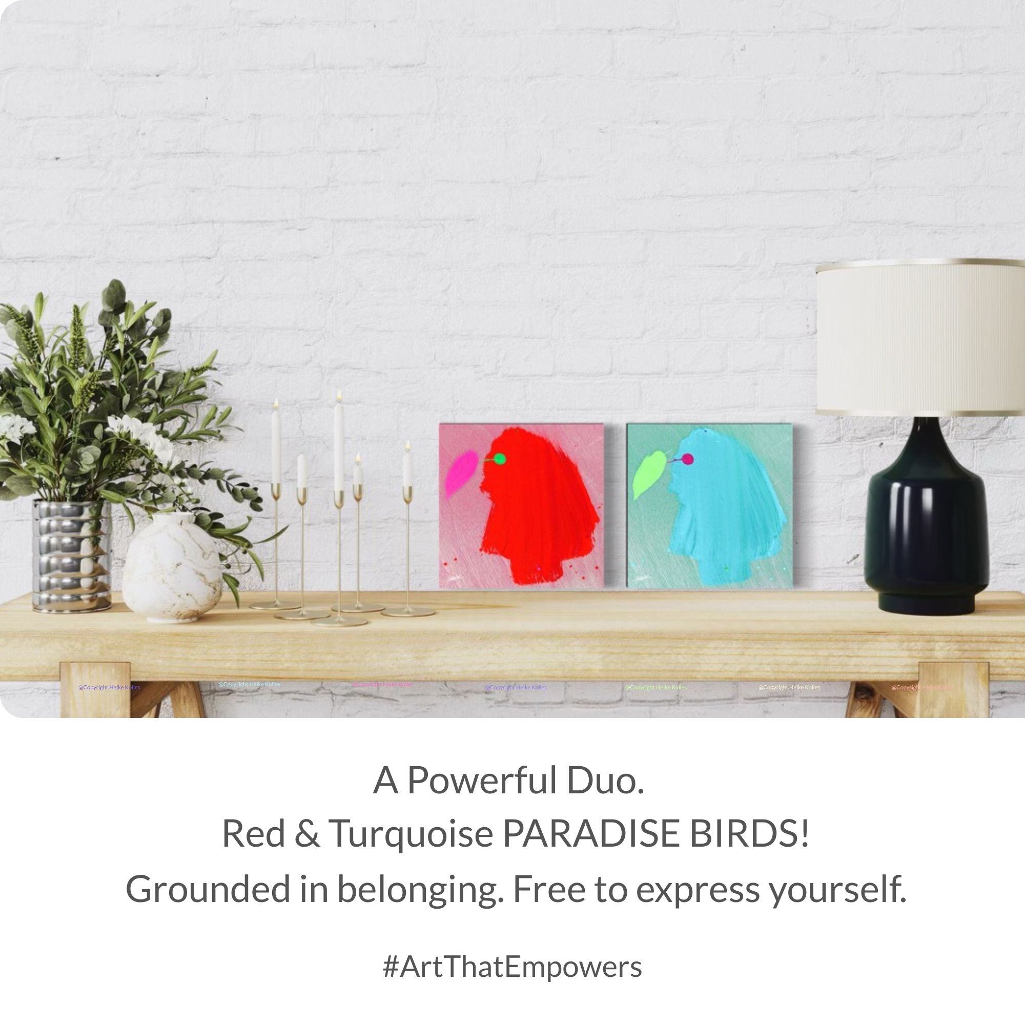 Pocket Art™ – Art2Go | RED PARADISE BIRD