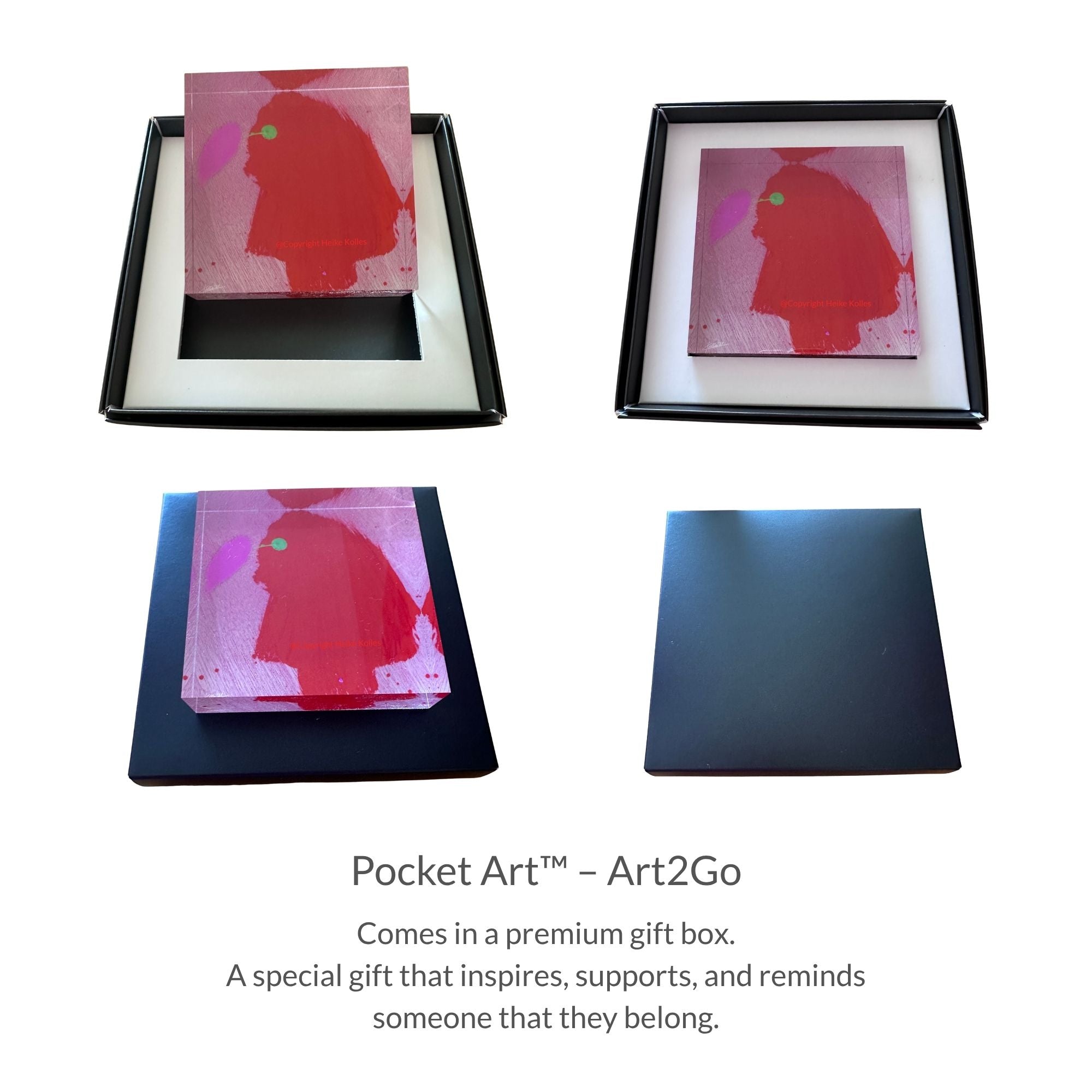 Pocket Art™ – Art2Go | RED PARADISE BIRD