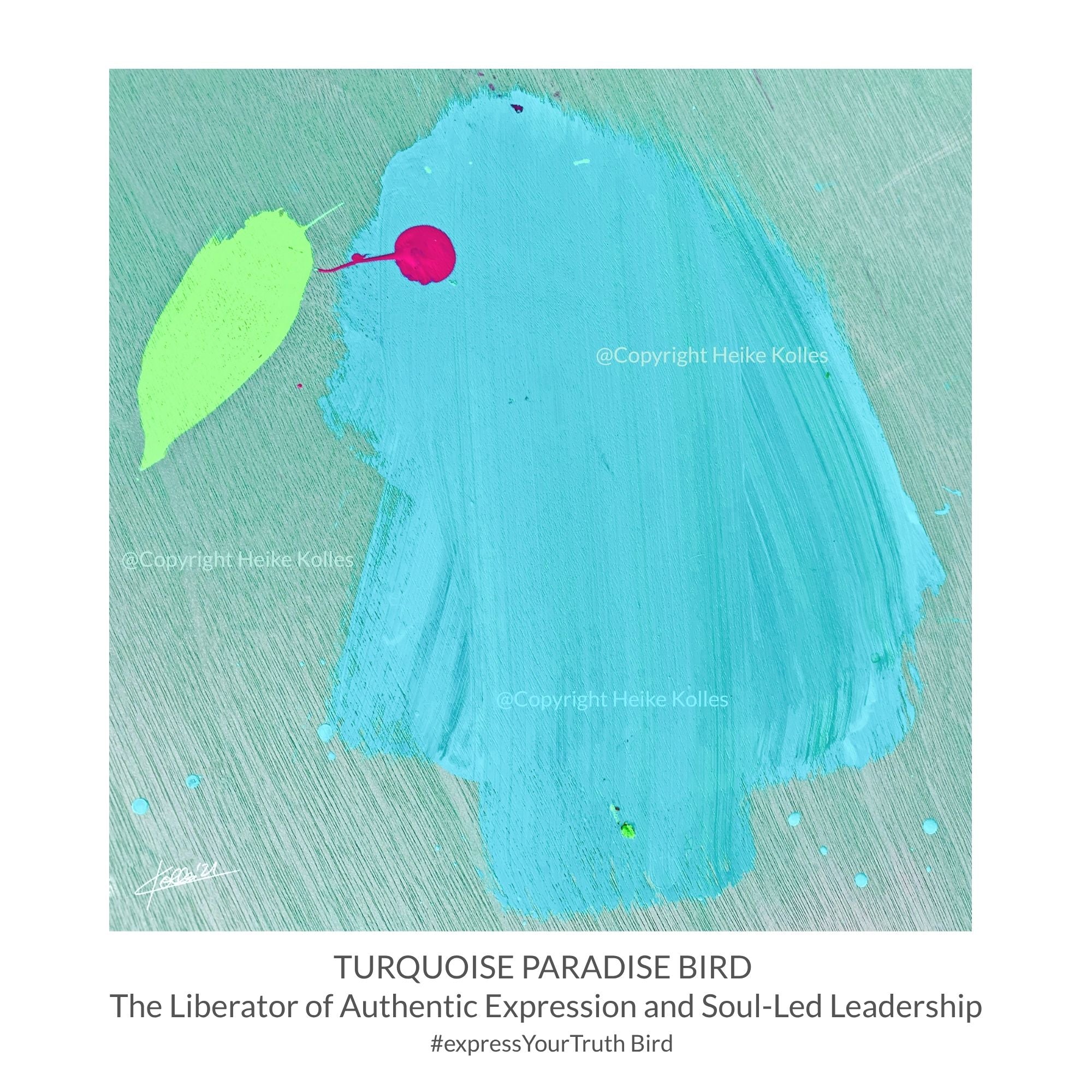 Pocket Art™ – Art2Go | TURQUOISE PARADISE BIRD