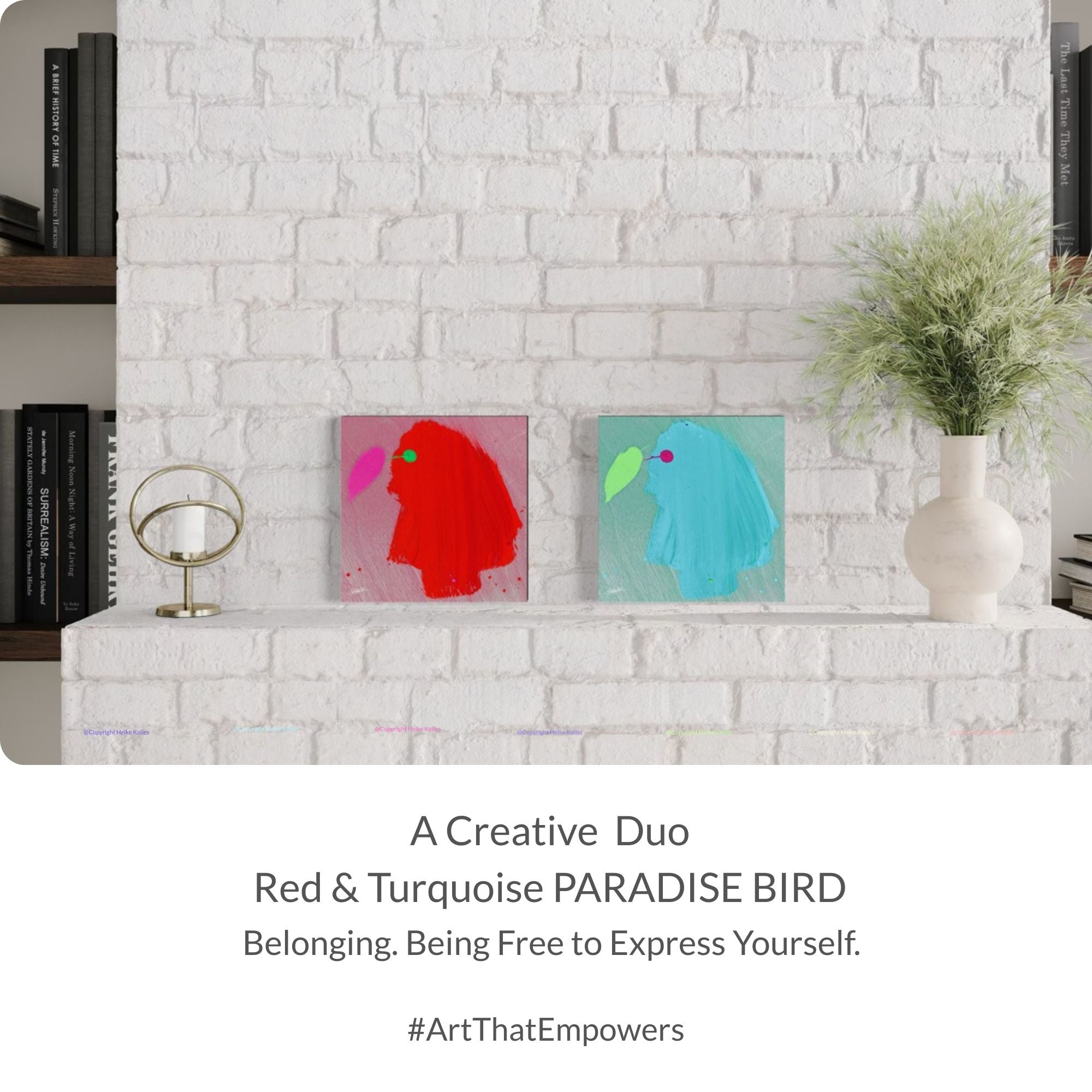 Pocket Art™ – Art2Go | TURQUOISE PARADISE BIRD