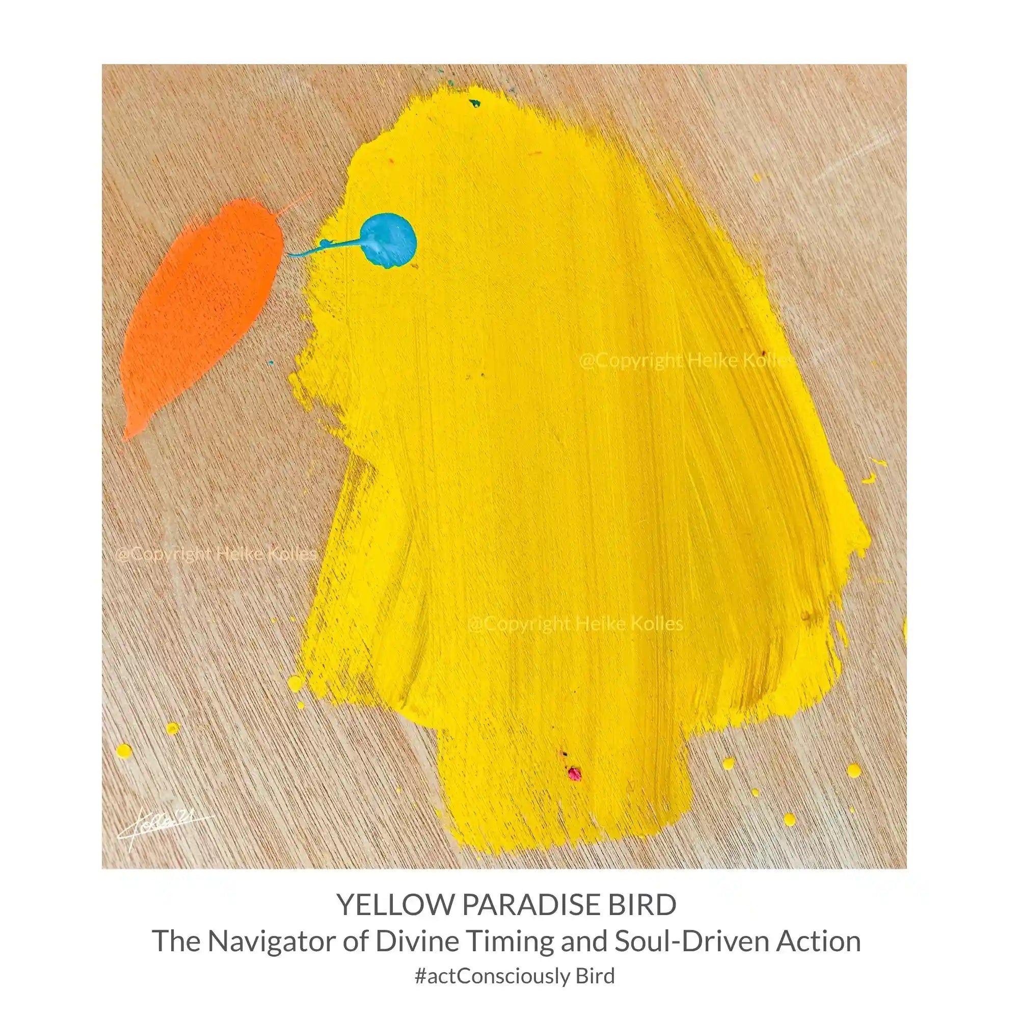 Pocket Art™ – Art2Go | YELLOW PARADISE BIRD
