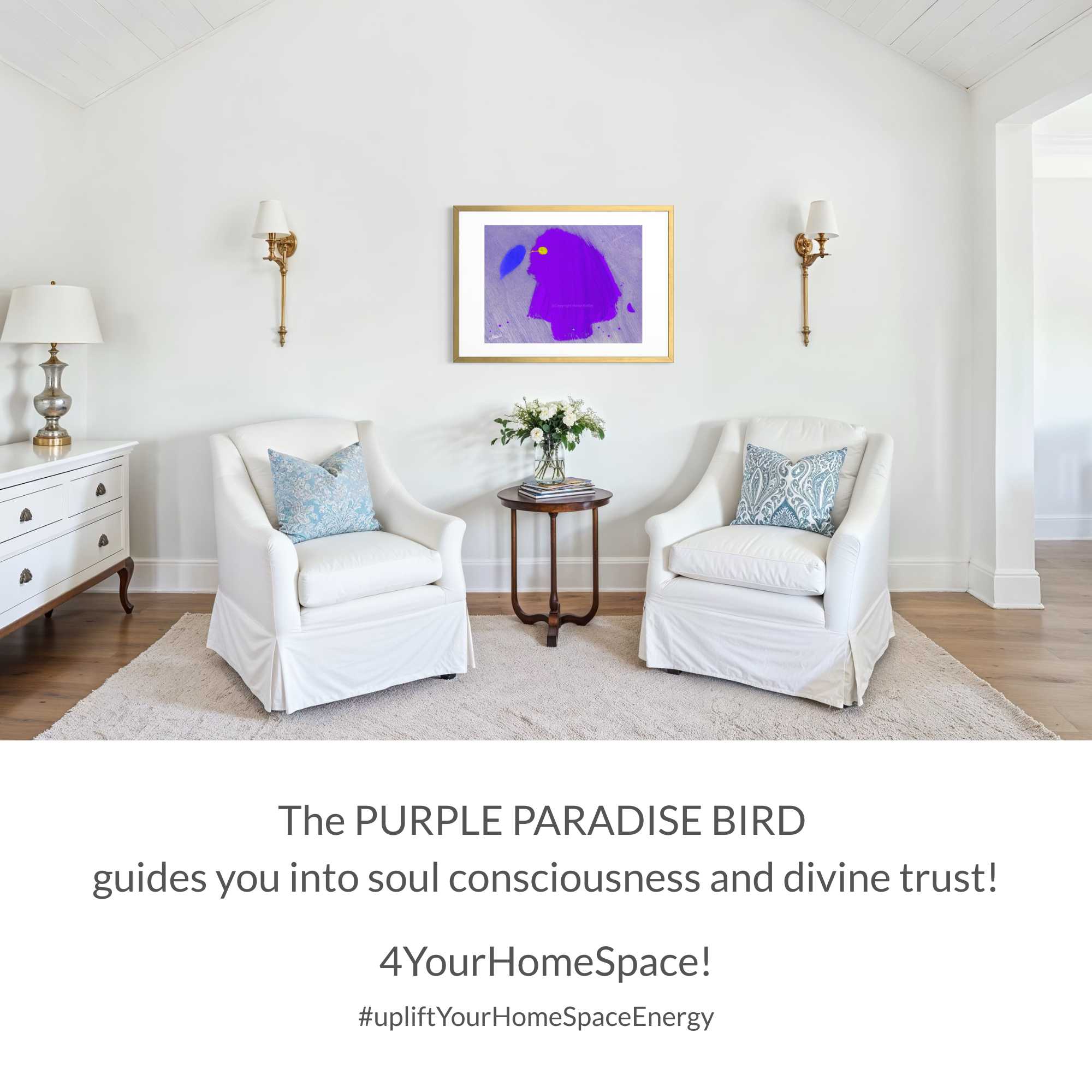 ART PRINT | PURPLE PARADISE BIRD