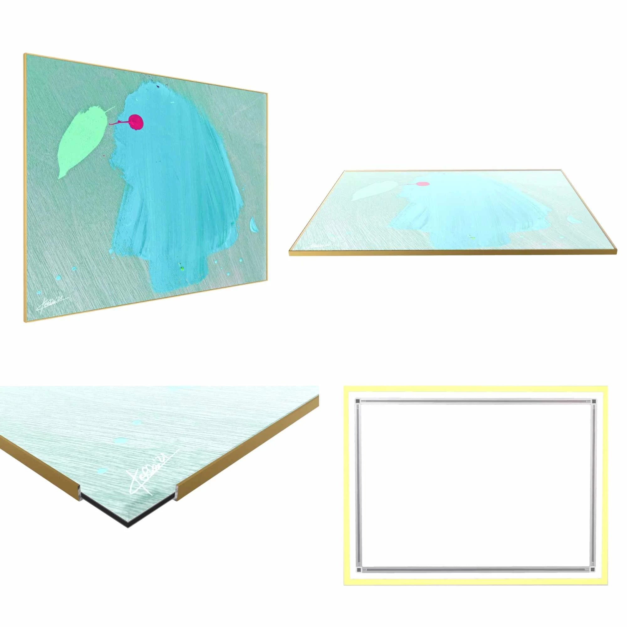 ACRYLIC ART DESIGN | TURQUOISE PARADISE BIRD