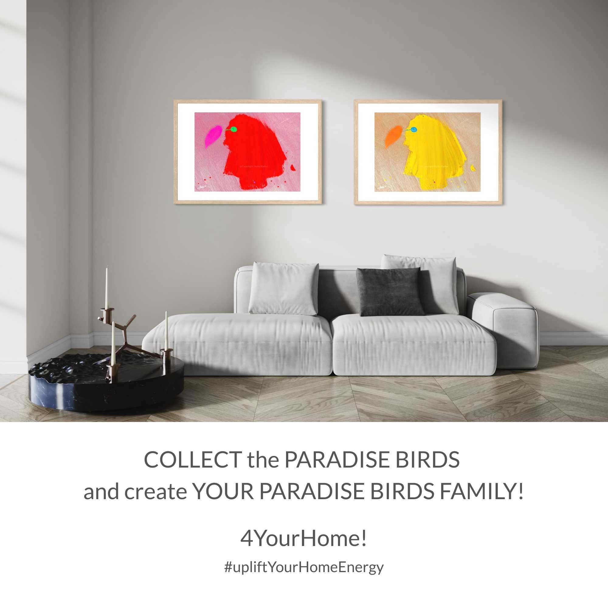 ART PRINT | YELLOW PARADISE BIRD