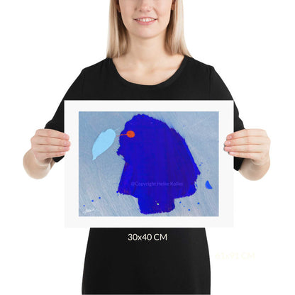 ART PRINT | BLUE PARADISE BIRD
