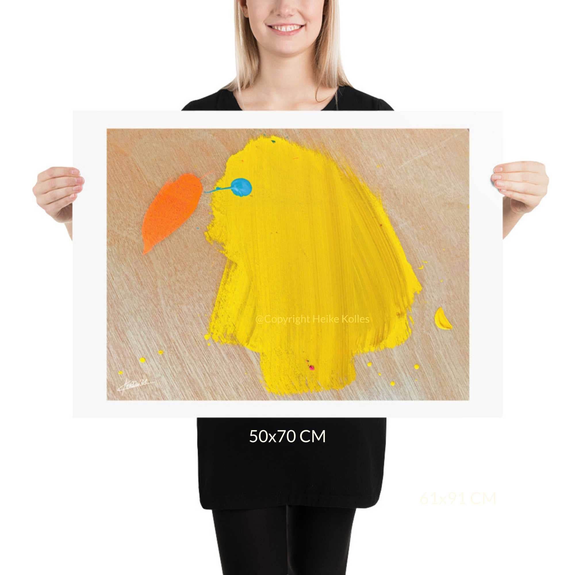 ART PRINT | YELLOW PARADISE BIRD