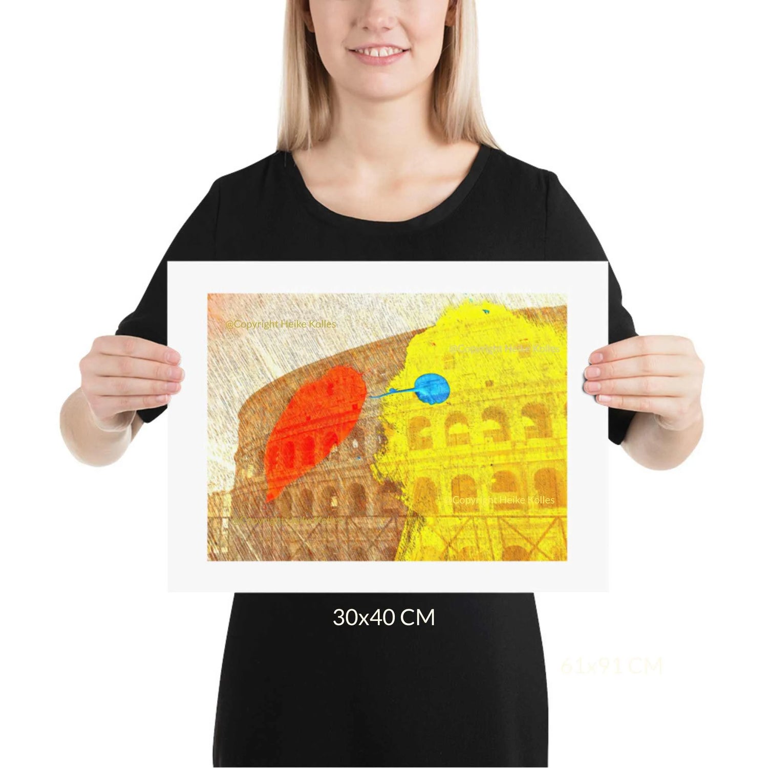 ART PRINT | THE YELLOW PARADISE BIRD - Colosseum Dreaming