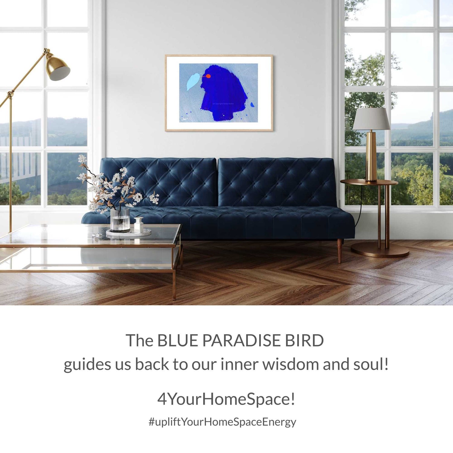 ART PRINT | BLUE PARADISE BIRD