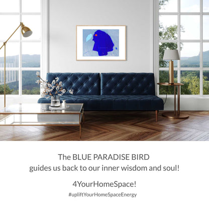 ART PRINT | BLUE PARADISE BIRD