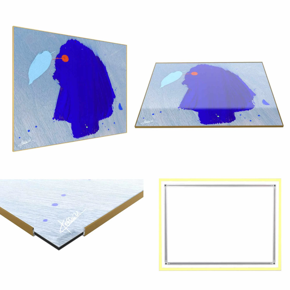BLUE PARADISE BIRD – Vibrant Gallery Fine Art Photo Print under Acrylic Glass
