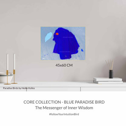 ACRYLIC ART DESIGN | BLUE PARADISE BIRD