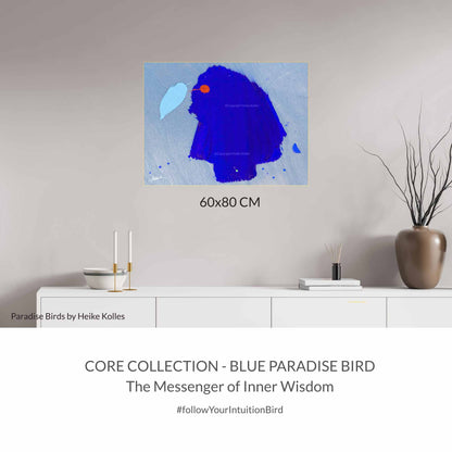 ACRYLIC ART DESIGN | BLUE PARADISE BIRD