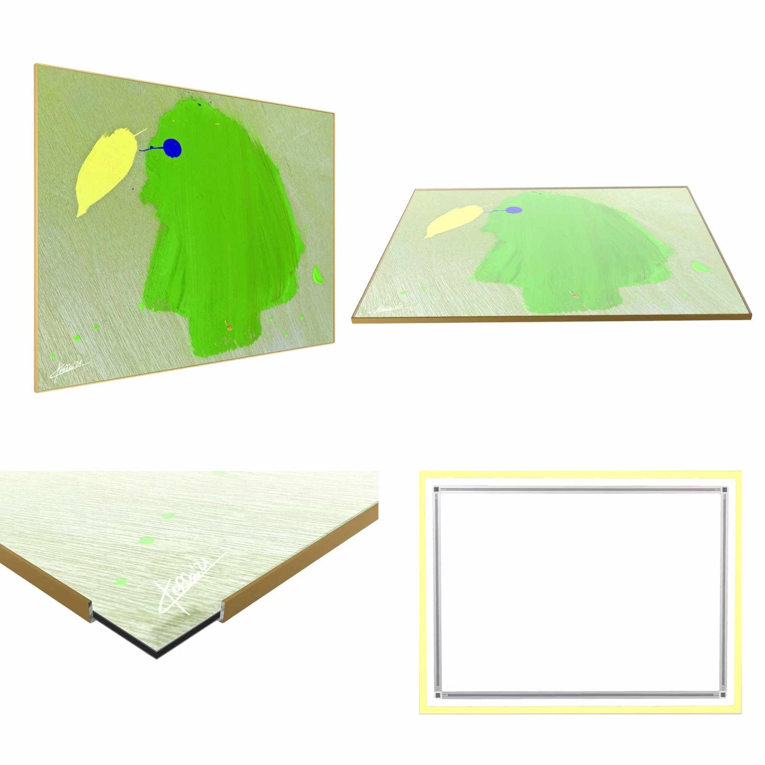 ACRYLIC ART DESIGN | GREEN PARADISE BIRD