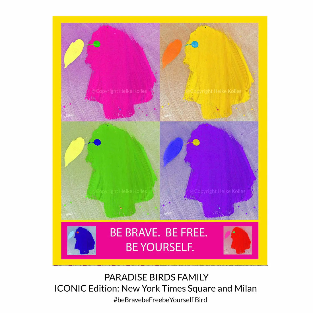 ACRYLIC ART DESIGN | PARADISE BIRDS - Iconic Edition - New York &amp; Milan