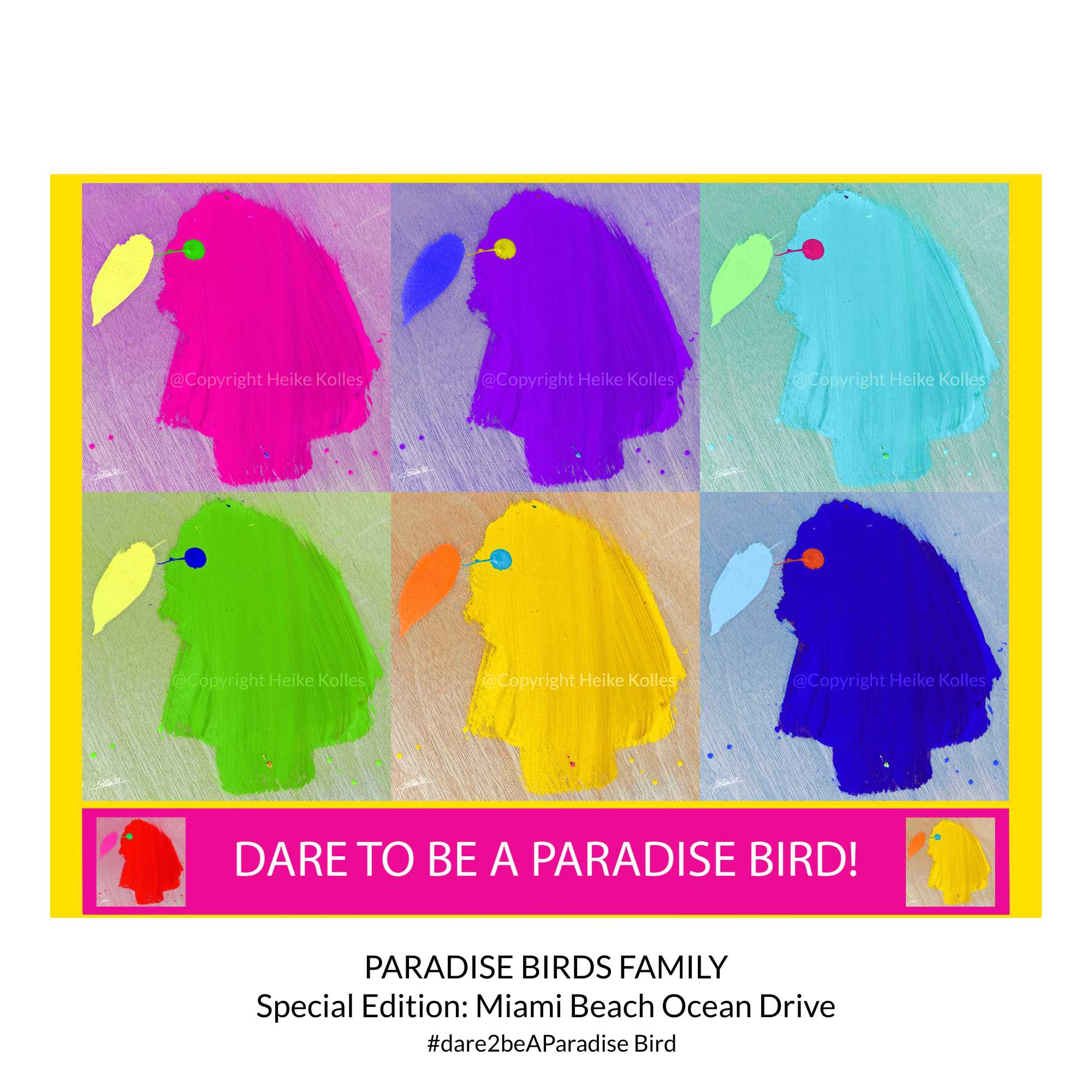 ART PRINT | PARADISE BIRDS | ICONIC - Miami Beach