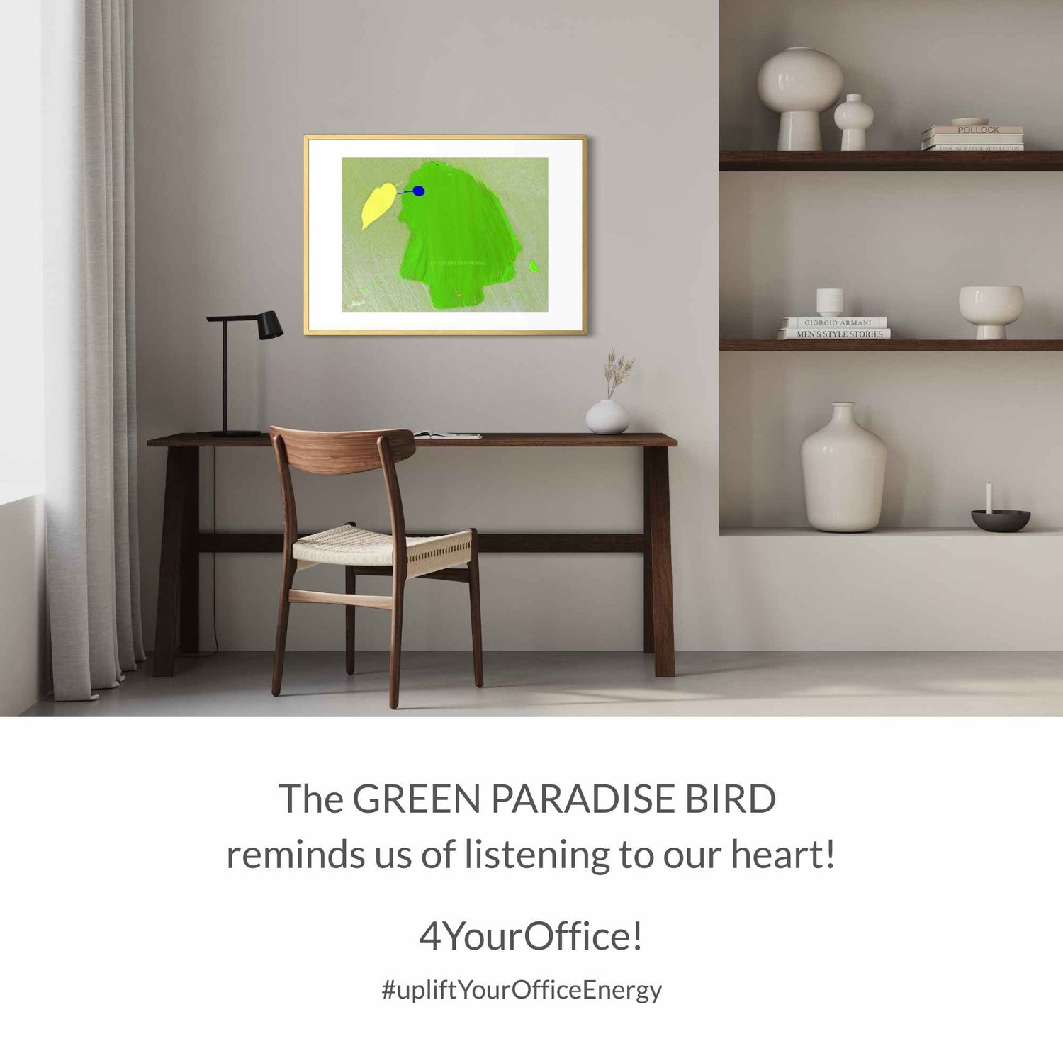 ART PRINT | GREEN PARADISE BIRD