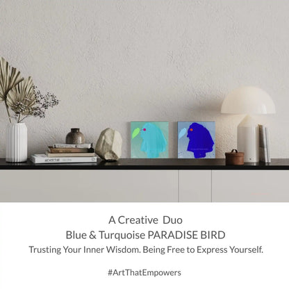 POCKET ART™ – ART2GO | BLUE PARADISE BIRD