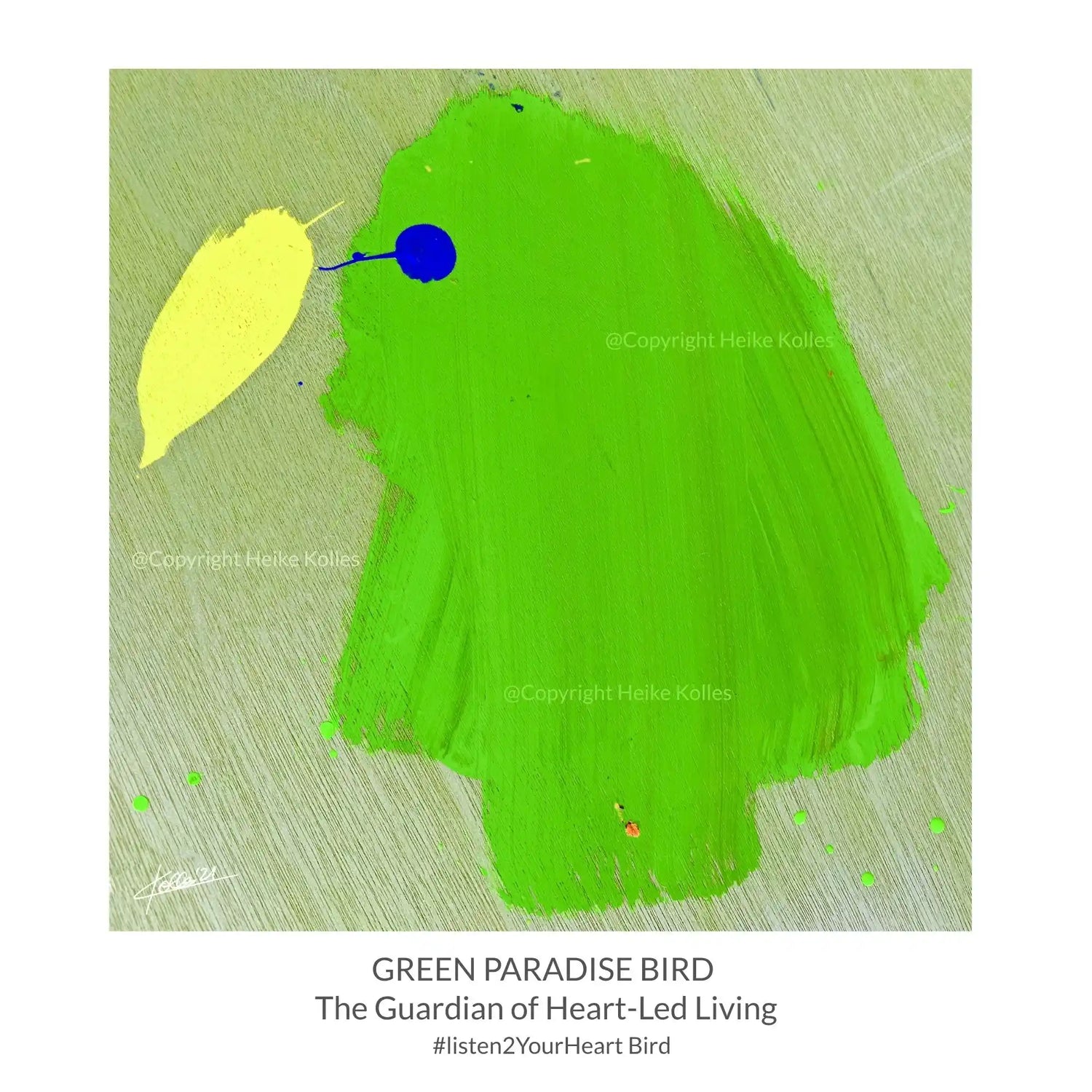 Pocket Art™ – Art2Go | GREEN PARADISE BIRD
