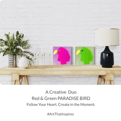 Pocket Art™ – Art2Go | PINK PARADISE BIRD