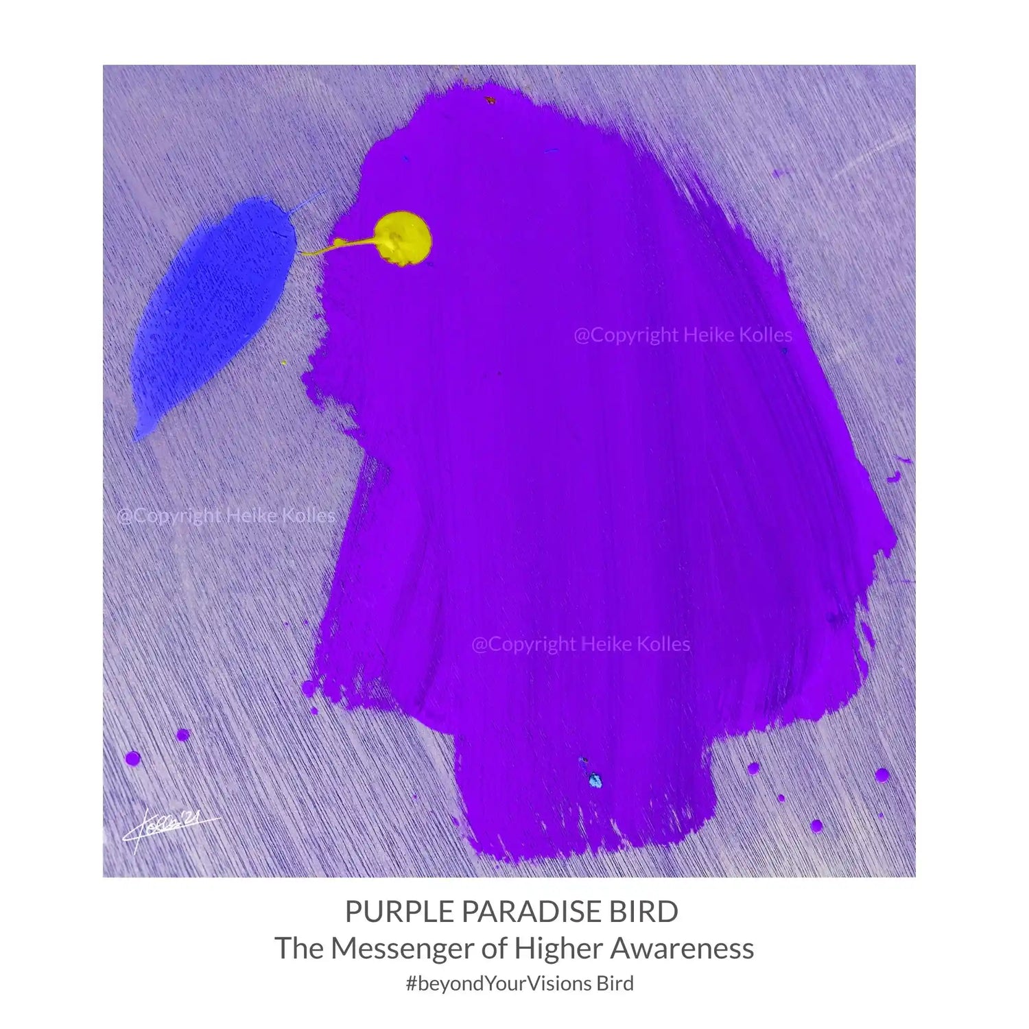 Pocket Art™ – Art2Go | PURPLE PARADISE BIRD