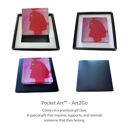 Pocket Art™ – Art2Go | RED PARADISE BIRD