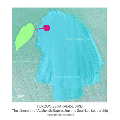 Pocket Art™ – Art2Go | TURQUOISE PARADISE BIRD