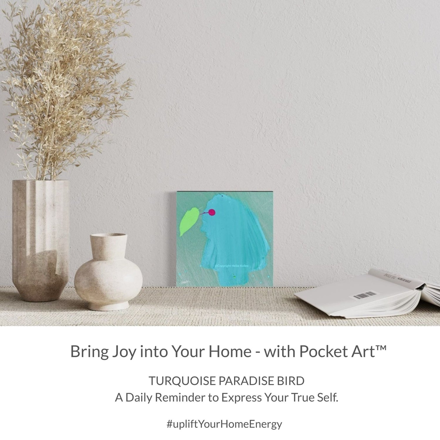 Pocket Art™ – Art2Go | TURQUOISE PARADISE BIRD