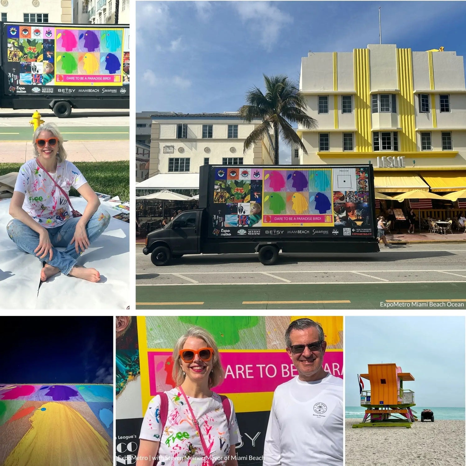POCKET ART™ – ART2GO | The PARADISE BIRDS | ICONIC - Miami Beach Ocean Drive