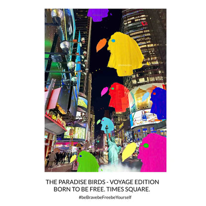 ACRYLIC ART DESIGN | PARADISE BIRDS - VOYAGE EDITION - BORN TO FLY FREE - NY2026
