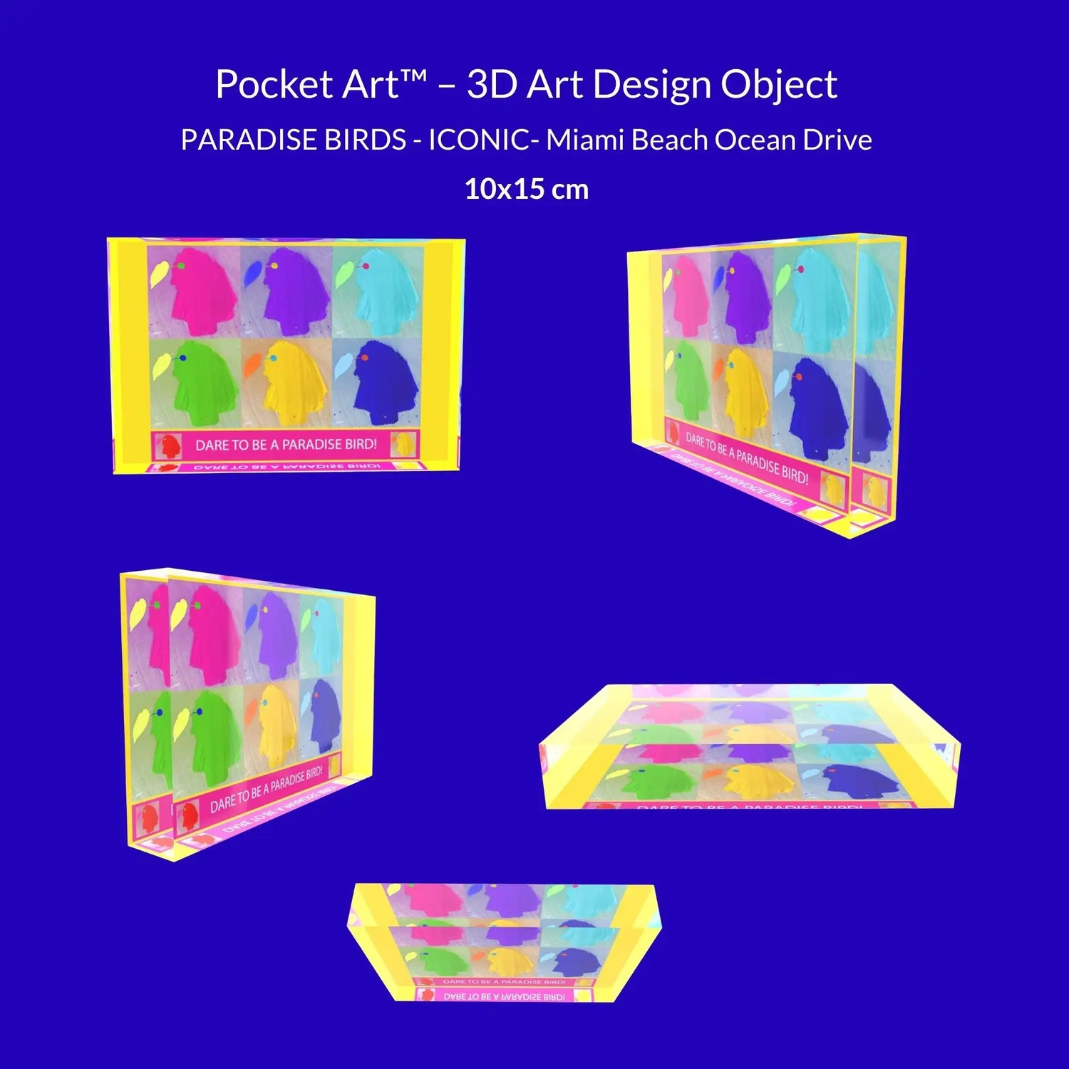 POCKET ART™ – ART2GO | The PARADISE BIRDS | ICONIC - Miami Beach Ocean Drive