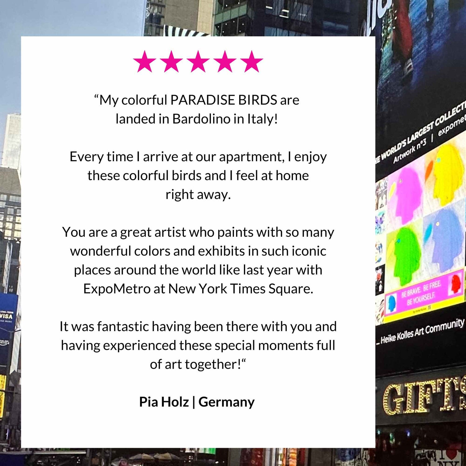 ACRYLIC ART DESIGN | PARADISE BIRDS - Iconic Edition - New York &amp; Milan