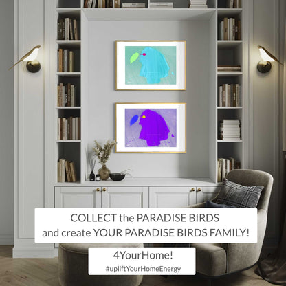 ART PRINT | PURPLE PARADISE BIRD