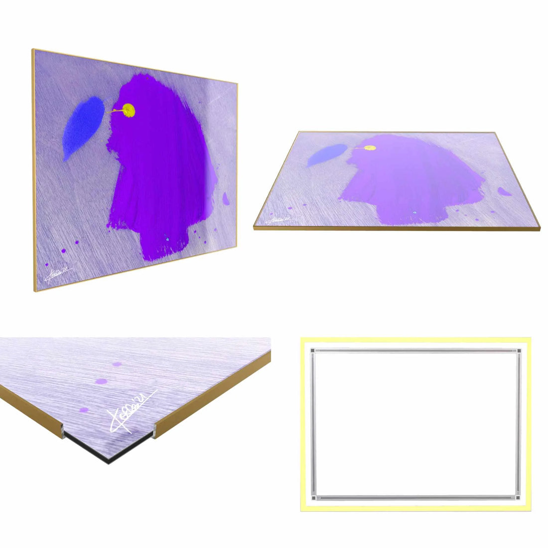 PURPLE PARADISE BIRD – Vibrant Gallery Fine Art Photo Print under Acrylic Glass