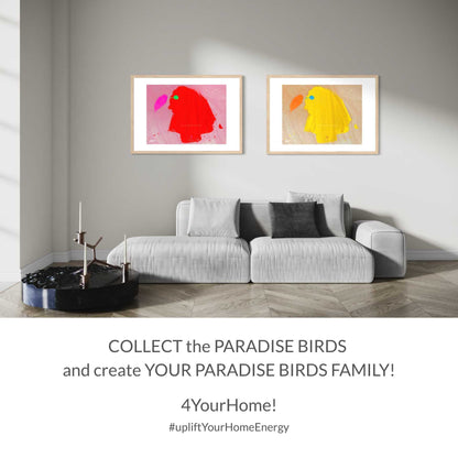 ART PRINT | RED PARADISE BIRD