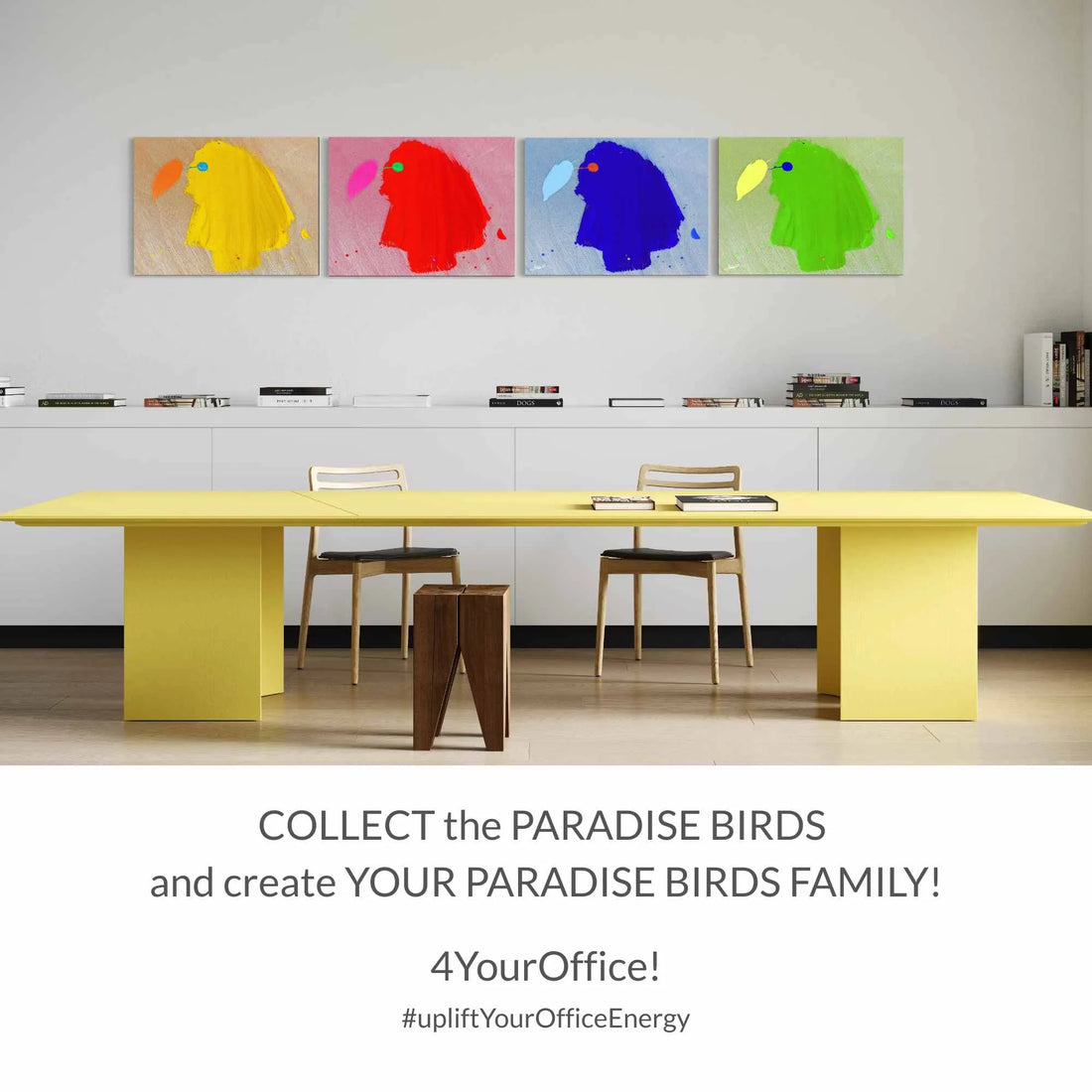 ACRYLIC ART DESIGN | BLUE PARADISE BIRD