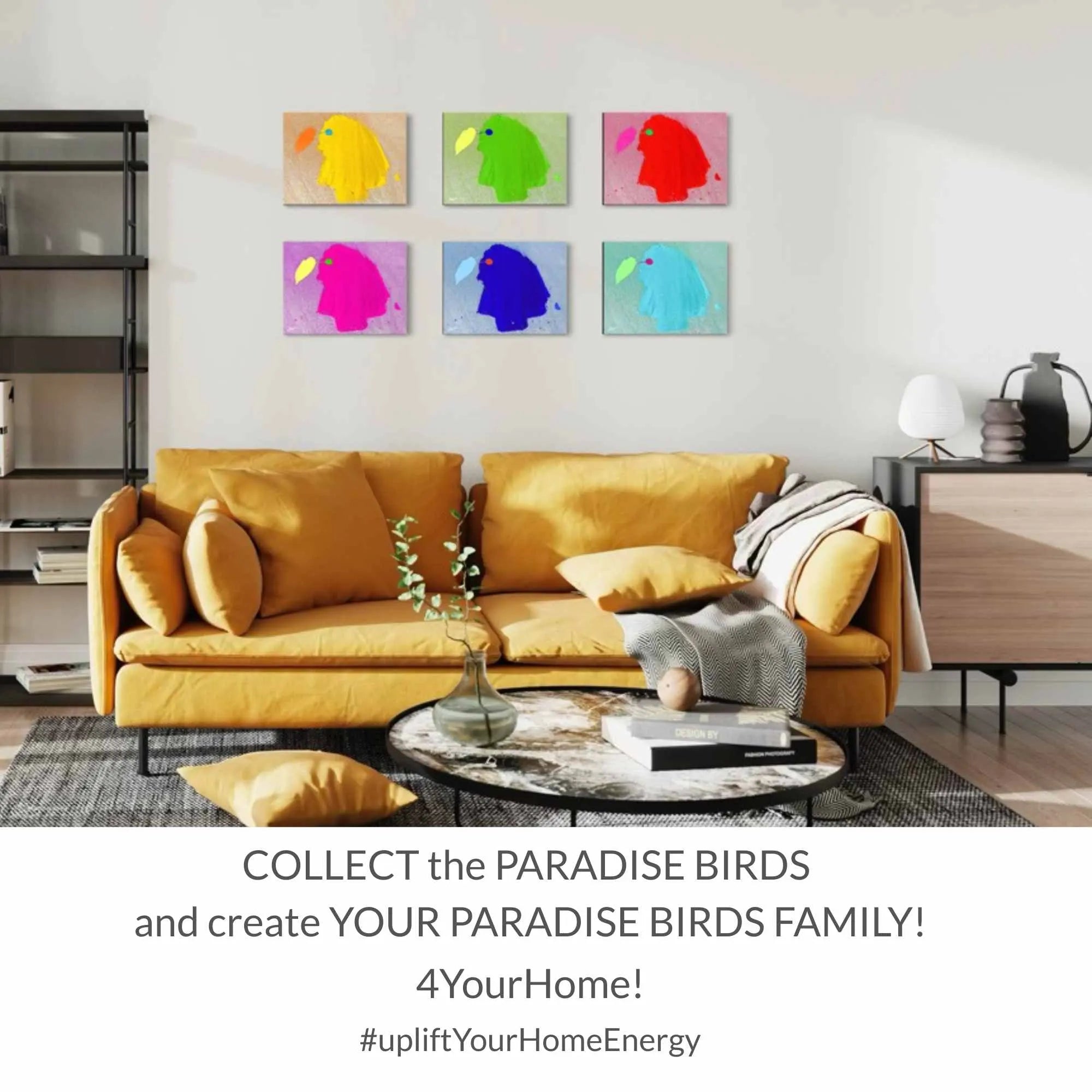ACRYLIC ART DESIGN | PINK PARADISE BIRD