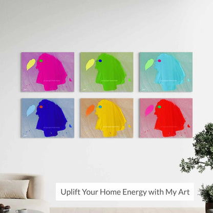 ACRYLIC ART DESIGN | GREEN PARADISE BIRD