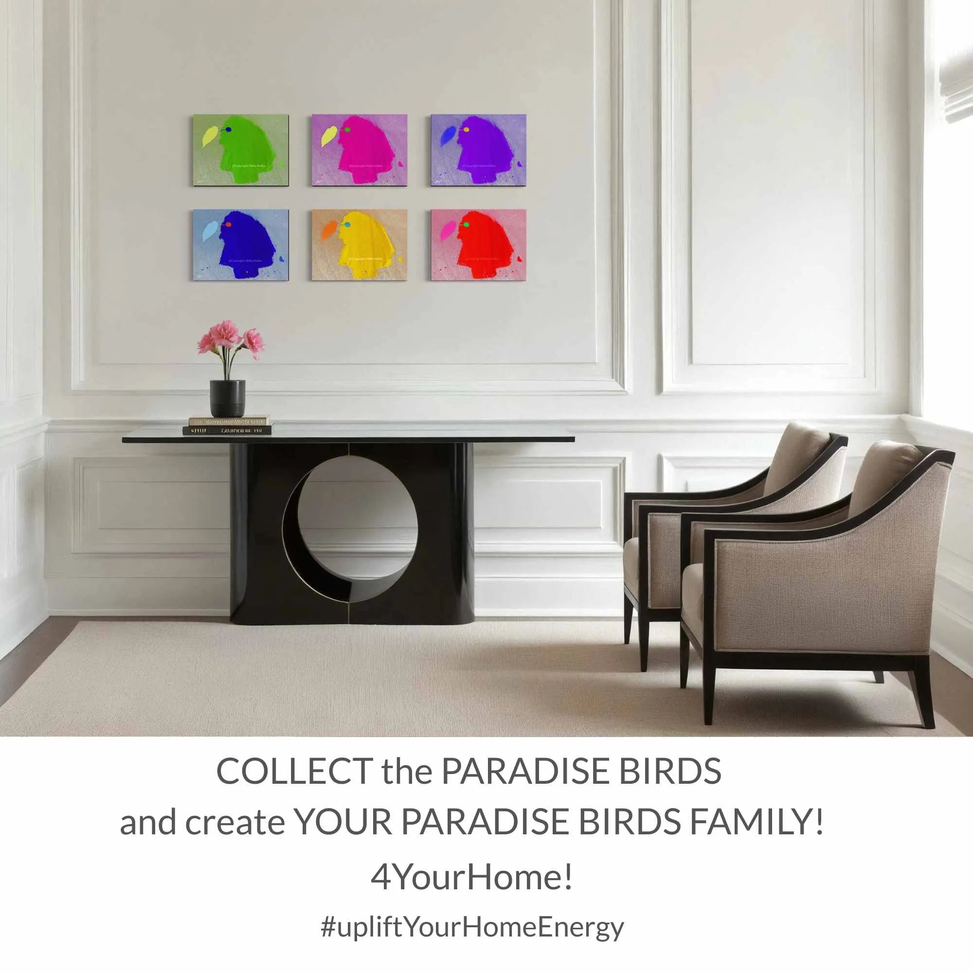 ACRYLIC ART DESIGN | PURPLE PARADISE BIRD