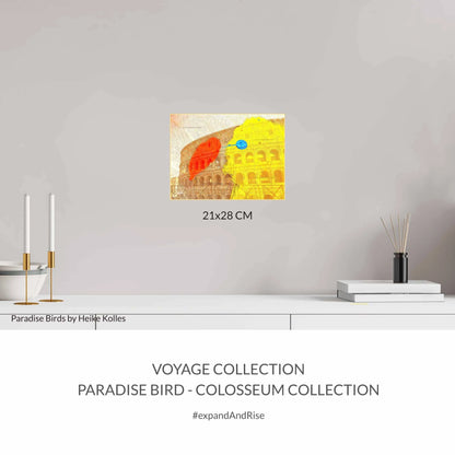 ACRYLIC ART DESIGN | PARADISE BIRD - VOYAGE - Colosseum Dreaming