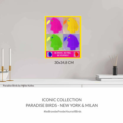 ACRYLIC ART DESIGN | PARADISE BIRDS - Iconic Edition - New York &amp; Milan