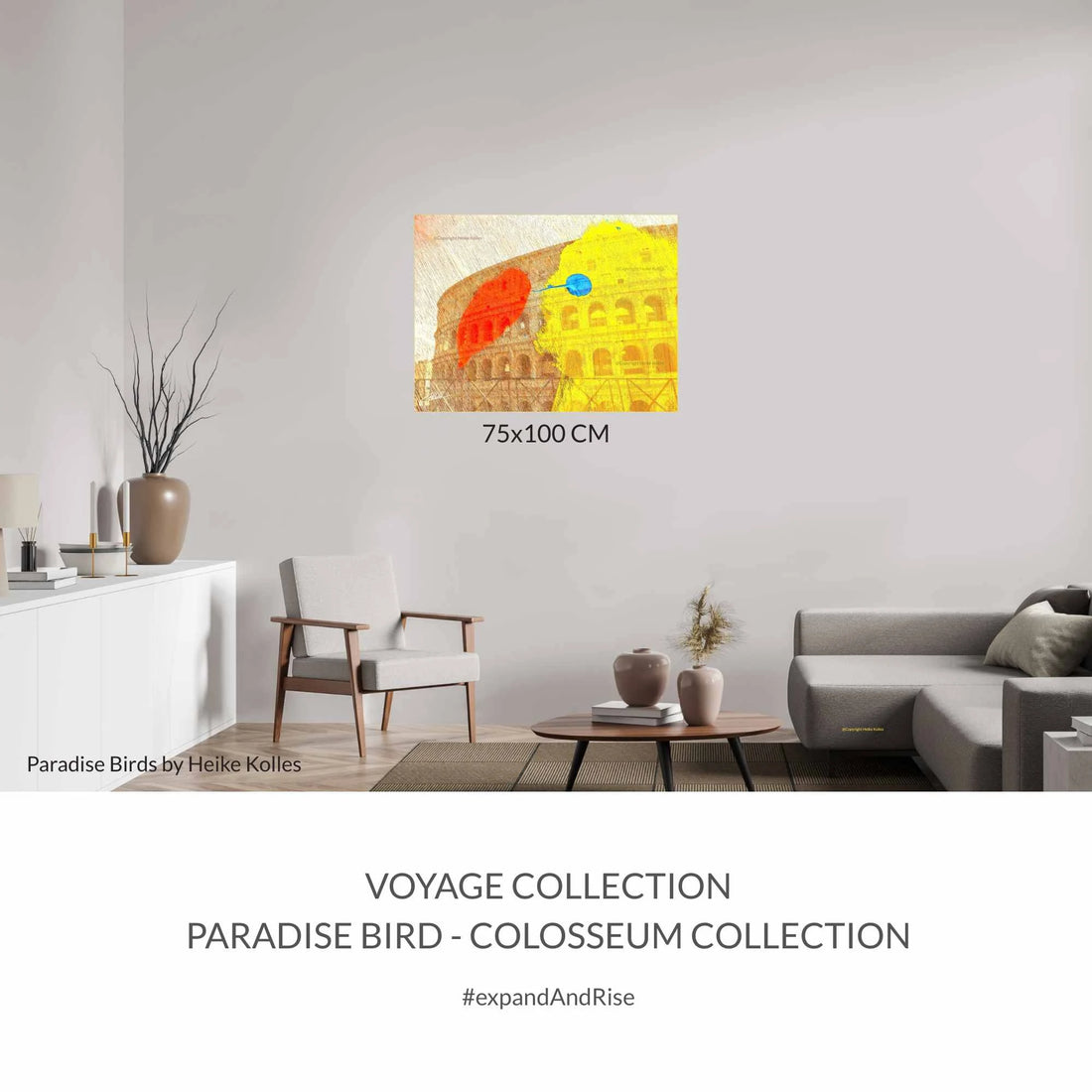 ACRYLIC ART DESIGN | PARADISE BIRD - VOYAGE - Colosseum Dreaming