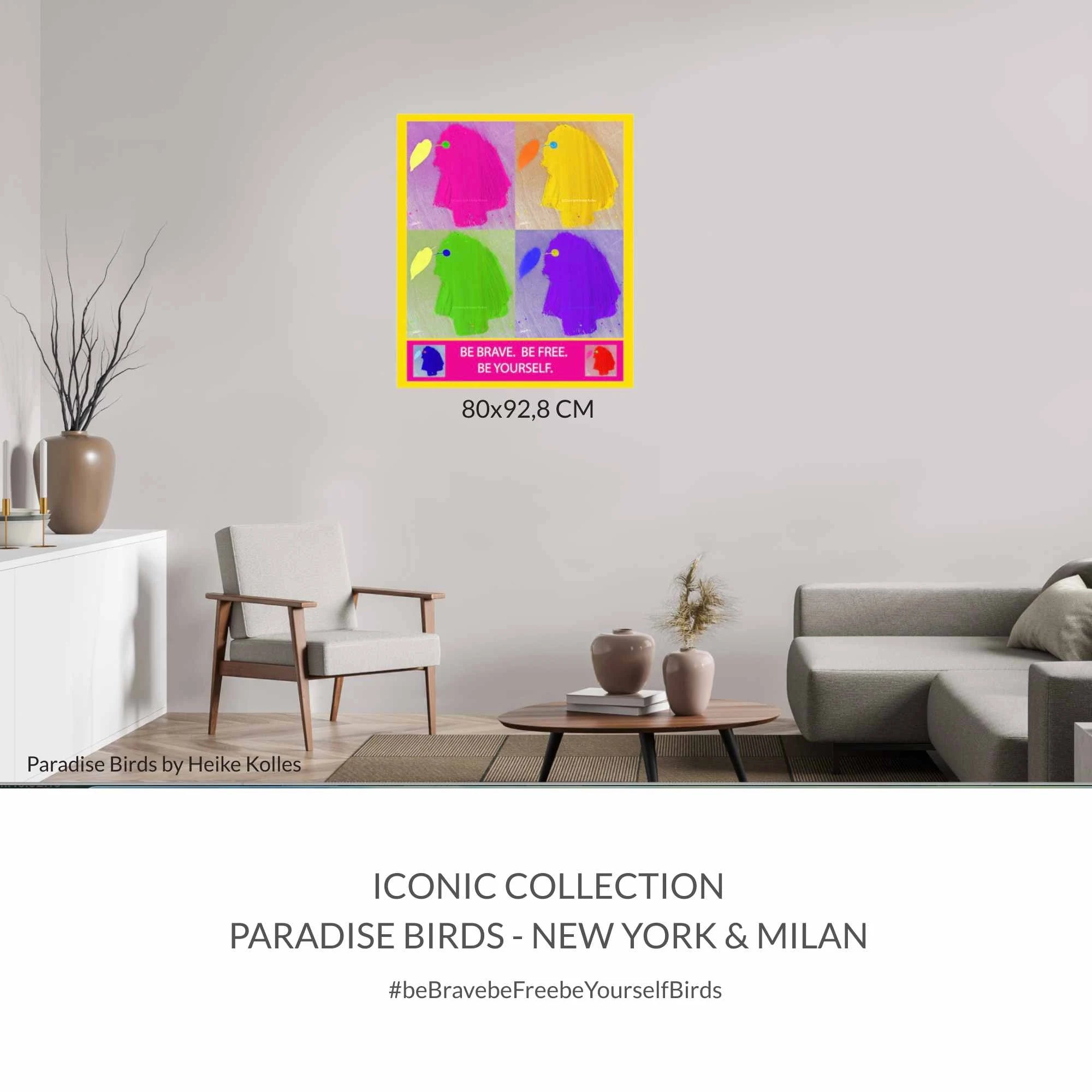 ACRYLIC WALL ART DESIGN | PARADISE BIRDS | ICONIC - New York &amp; Milan